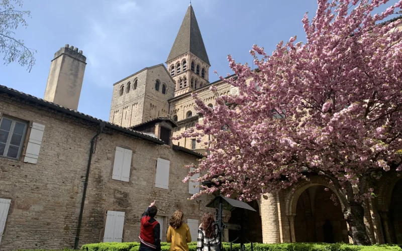 Vue de l'Abbaye Saint-Philibert depuis le cloître, Journées Européennes du Patrimoine